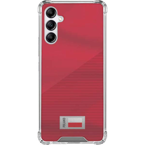Poland Soccer Flag Galaxy A15 5G Clear Case